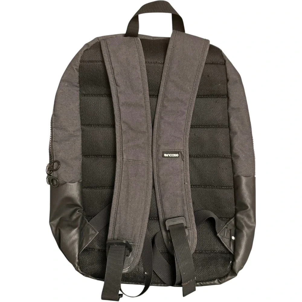 Incase Laptop Backpack Black Canvas Tech Bag School Work Travel Good